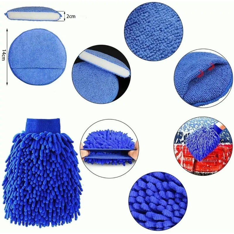 Cepillo Limpieza Automotriz Pinceles Detalle Coche Set 20 Pc