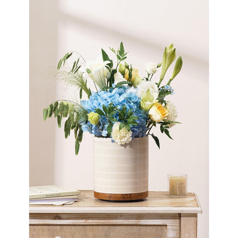 MIKIGEY Utensil Holder, 360° Large Ceramic Kitchen Utensil Holder for