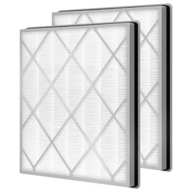 Filter Replacement for Shark Air Purifier 4, Compatible with Shark HE400 HE401 HE402 HE405 Filter Replacement, 3-In-1 Activated Carbon Filter and H13 True HEPA Filter (2 Pack)