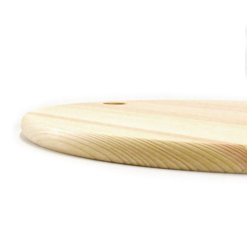 Tosa Ryu HC-2400 Shimanto Hinoki Round Cutting Board, Natural, 11.8