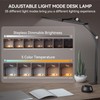 LED Desk Lamps with Clamp for Home Office,Remote Control Eye-Caring