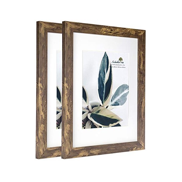 Wooden Picture Frame Wooden Photo Frame for Wall with Mat