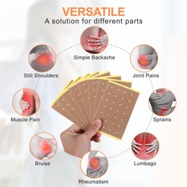 YONHTUTU 8 Pack-64 Pcs Tiger Patches, Chinese Red Tiger Patches, Ultra Strength Natural Herbal Heat Patches for Muscle Joint Shoulder Neck Knee Back