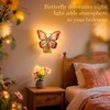 Hohean Butterfly Night Light, 0.6W LED Butterfly Night Light Plug