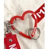 Milkfed 103211054027 Keychain NEO HEART CARABINER, red
