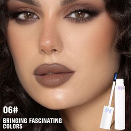 FeiCuiYun Peel Off Matte Chocolate Liquid Lip Gloss Stain Masque, Long Lasting & Waterproof Delicate Peel Off Lip Stain Tint, Matte Finish Peel Off Lip Stain, Transfer-Proof Lip Gloss for All Skin