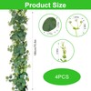 4 Pack Eucalyptus Garland,Artificial Flowers and Leaves Greenery Garlands for