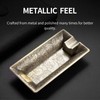 Stainless Steel Cigar Ashtray with Unbreakable Wide Ring Caliber Holder
