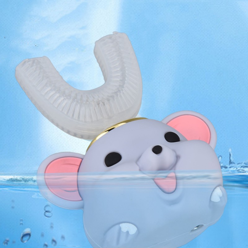 Mouth Electric Toothbrush U Shaped Toothbrush USB Charging Cartoon Silicone