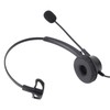 Telephone Headset with Noise Cancelling Microphone Black USB Corded Single