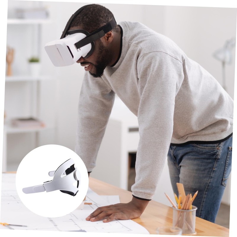 TEHAUX Adjustable Comfortable VR Headset Head Strap with Cushion for
