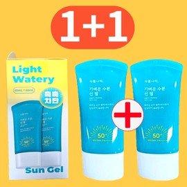 Plant Nara Oxygen Water Light Moisture Sun Gel 60ml+60ml / 식물나라 산소수 가벼운 수분 선 젤 60ml+60ml