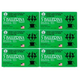 3 Ballerina Herbal Tea Extra Strength - 6 Pack (108 Tea Bags)