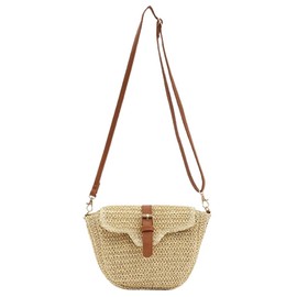 Straw Crossbody Bag for Women Summer Beach Woven Shoulder Bag Purse Handmade Straw Hobo Bag Vacation 2024