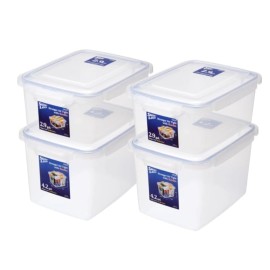Lustroware Large Capacity Airtight Food Storage Container Set of 4 Made in Japan