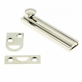 idh by St. Simons 11043-019 Professional Grade Quality Solid Brass 3" Surface Bolt, 3-Inch, Matte Black