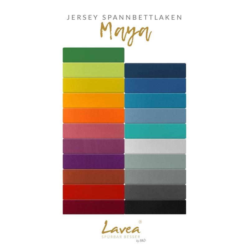 Lavea Jersey Fitted Sheet 200 x 220 cm - 40