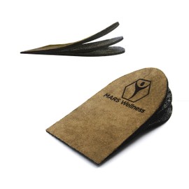 MARS WELLNESS Premium Adjustable Orthopedic Heel Lift For Heel Pain and Leg Length Discrepancies - Medium Pack of 2