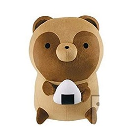 Banpresto Raccoon and Fox Plush Raccoon Dog ~ Omusubi Delicious ~ 1 Type Single Item Approx. 35cm Atamoto Loft Miscellaneous Goods