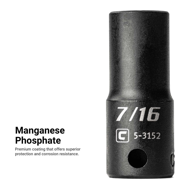 Capri Tools 3/8 in. Drive 11/16 in. Semi-Deep Impact Socket