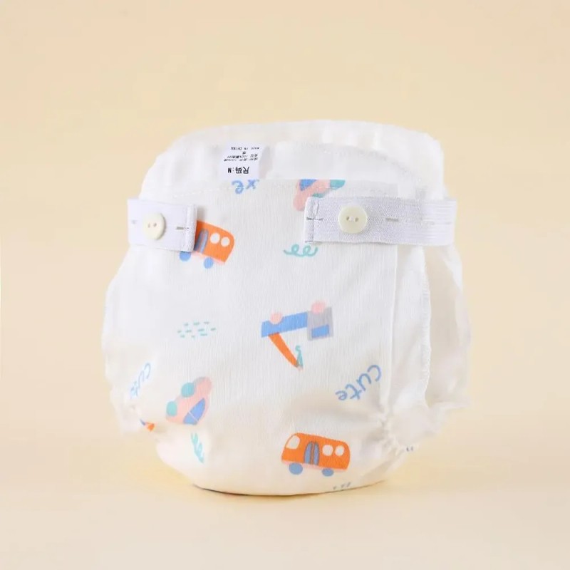 Pañales Lavables Algodón Para Recién Nacido 2pcs M Blue