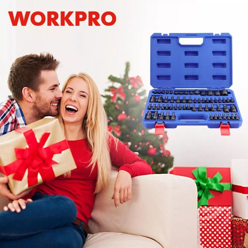 WORKPRO 60-piece Master Torx Bit Socket&Externa