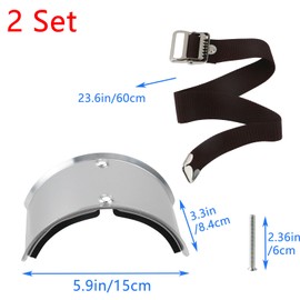 Geesatis 2Pcs Drywall Stilt Replacement Part,Curved Plate Fixed Legs,Aluminium Alloy Stilt Accessories Kit for Plastering, Painting and Wiring