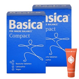 Basica Compact 2 x 360 Tablets for Inner Balance I for Home and Travel I Metabolism I Dietary Supplement I Economy Set Plus Pharma Perle give-away (Basica Tablets 2 x 360 Pieces)