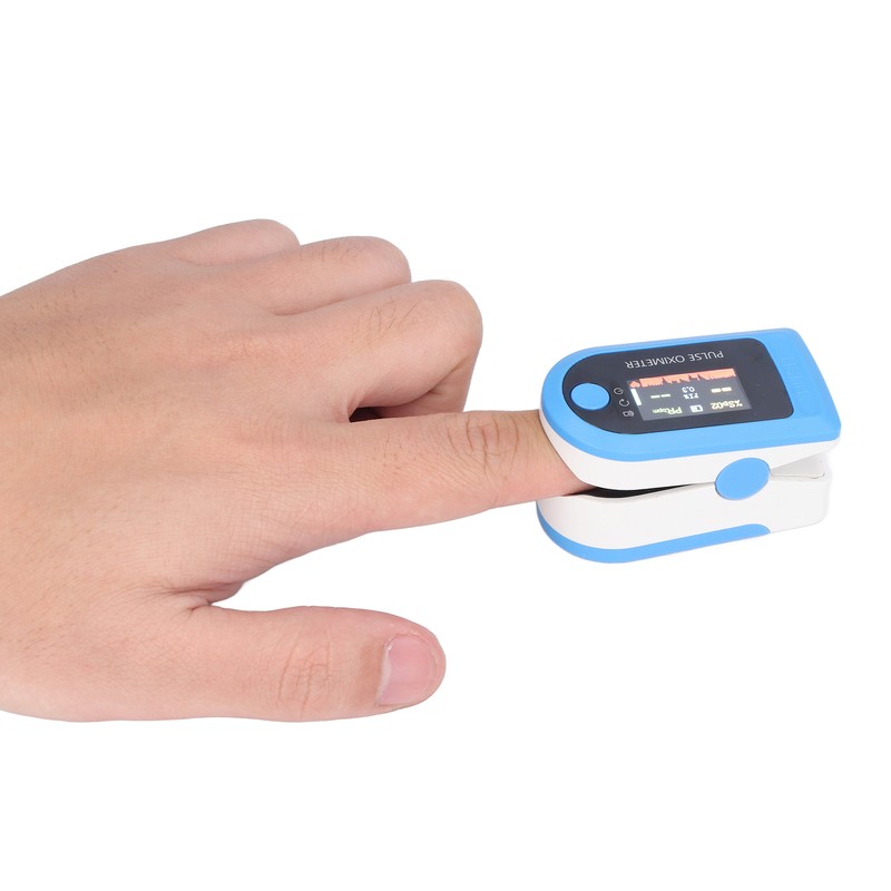 Fingertip Pulse Oximeter Digital Blood Oxygen Saturation Monitor with LED