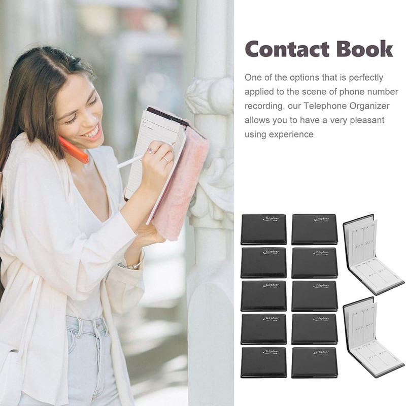 NUOBESTY 12st Mini Phone Book Phone Book Address Book for