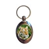 DottsMusic Tiger - Photo Design on Shopping Trolley Keyring -
