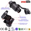 SPARKMOTO 3 x 3-Pin Tractor Plug Socket 12 V 24