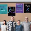 Sayglossy 9 Pack Suicide Awareness Posters - 17x22 Inch, Mental