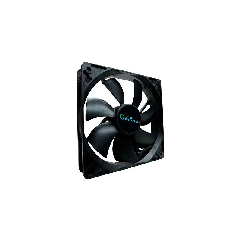 APEVIA CF12S-BK 120mm 4pin Molex & 3pin Motherboard Silent Black