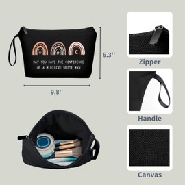 ARIOSEY - Regalos inspiradores para mujeres, regalos feministas, bolsa de maquillaje cosmético feminista, regalos de empoderamiento femenino, regalos motivacionales para mujeres, A-feminismo