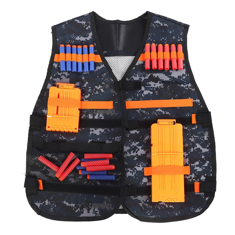 Camouflage Kids Toy Gun Clip Vest Kit Vest Clips Soft