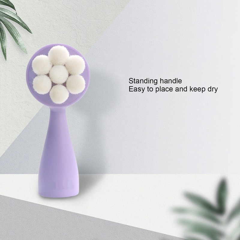 3pcs Facial Cleansing Brush Deep Cleansing Exfoliation Removing Blackhead Massaging