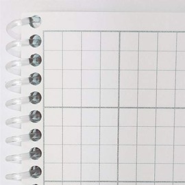 Harmony Lab & Safety Supplies Cleanroom Notebook, Engineering Grid, Side Spiral, Latex-Free, 8.5" x 11"