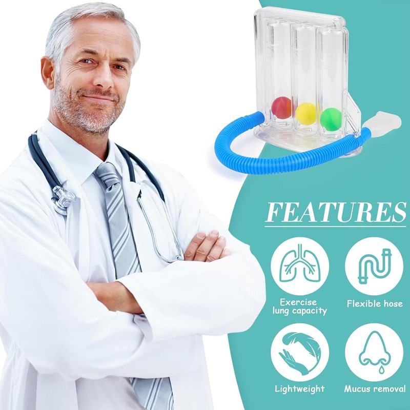 KOAHDE Breath Trainer, Lung Function, Deep Breath Trainer, Lung Function