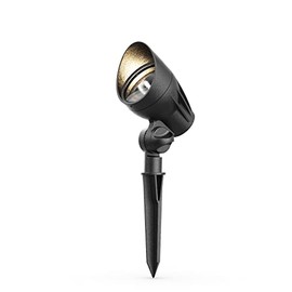 Malibu Low Voltage Landscape Spotlight 50W Halogen Floodlight 12V Metal Landscape Light 380 Lumen 3000K Warm White with Replaceable Bulb, Spike Stake and Connector for Garden, Yard, Lawn, Driveway