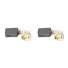 Rebower Carbon Brush [For Power Motor] - 16mmx11mmx7mm/Black Goldtone/Pack of