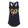 Small Black Women Fitted Softball Mom Mother's Day Sleeveless Tank