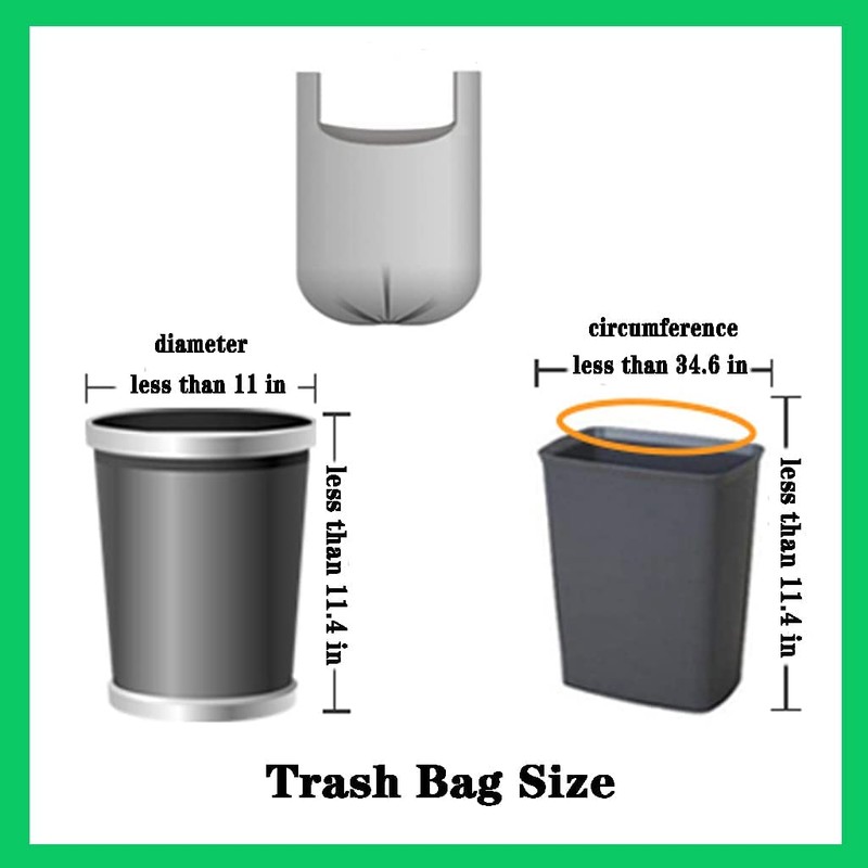 Small Black Trash Bags,100 Counts Thicken Value 4 Gallon Trash