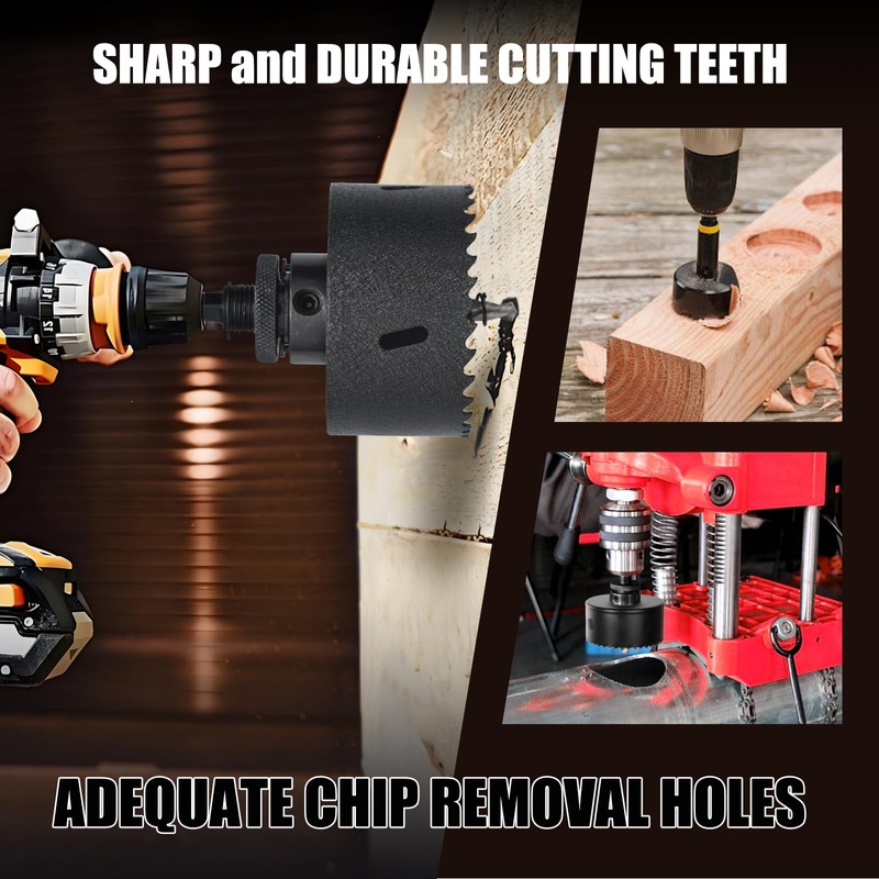 HSAWBIT HSS Bi-Metal 100mm Hole Saw, M42 Fast Cut Extra