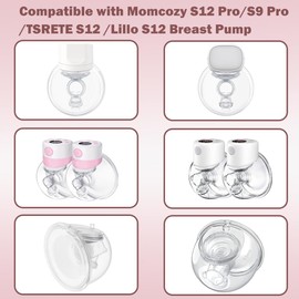 6 Pieces Duckbill Valve Compatible with Momcozy S9 Pro/S12 Pro/S9/S12 Breast Pump, Replacement Parts Breastfeeding Accessories for Momcozy Breast Pumps