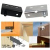 4 Pcs Door Pivot Hinges with Bushing,Black Right Angle Pivot
