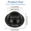 10 Pcs Black 10mm Diameter Rubber Hole Plug Silicone Snap