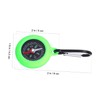 WHAMVOX 9pcs Mini Compass with Heavy Duty Carabiner Accurate Navigation