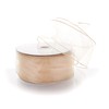 Ribbon Traditions 2.5" Wired Sheer Organza Ribbon Vanilla Bean 10