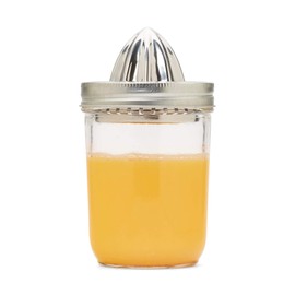 Jarware - 82654 Jarware Stainless Steel Citrus Juicer Lid for Mason Jars, Wide-Mouth, Metallic